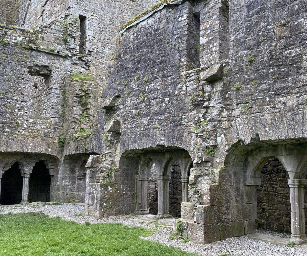 Bective abbey ruins at the River Boyne relaxed atmospheric experience